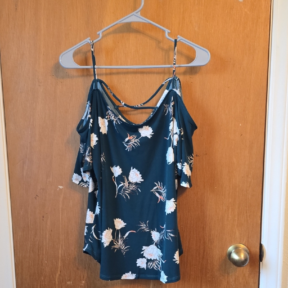 Floral Cold-Shoulder Tank